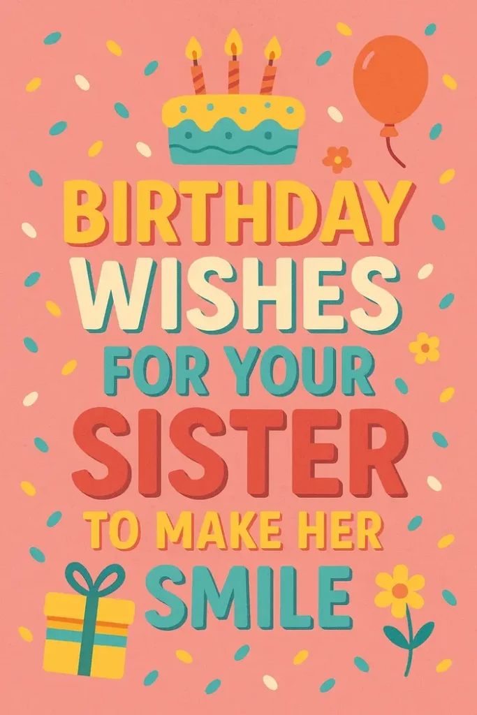 Birthday Wishes for Your Sister
