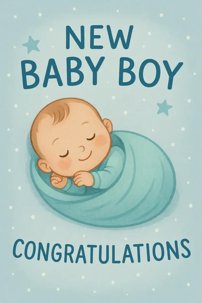 Newborn Baby Boy Congratulations