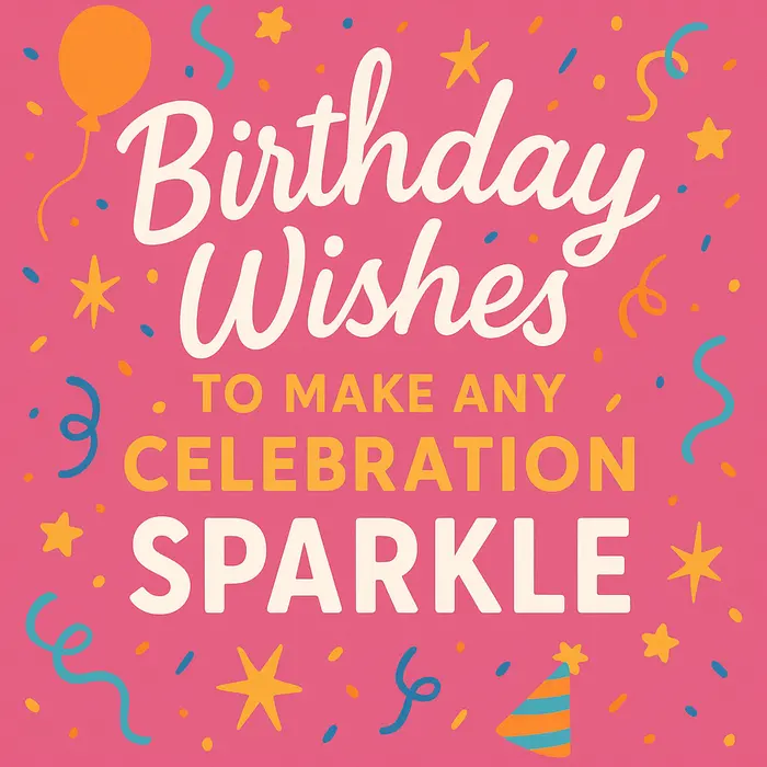 Birthday Wishes to Make Any Celebration Sparkle