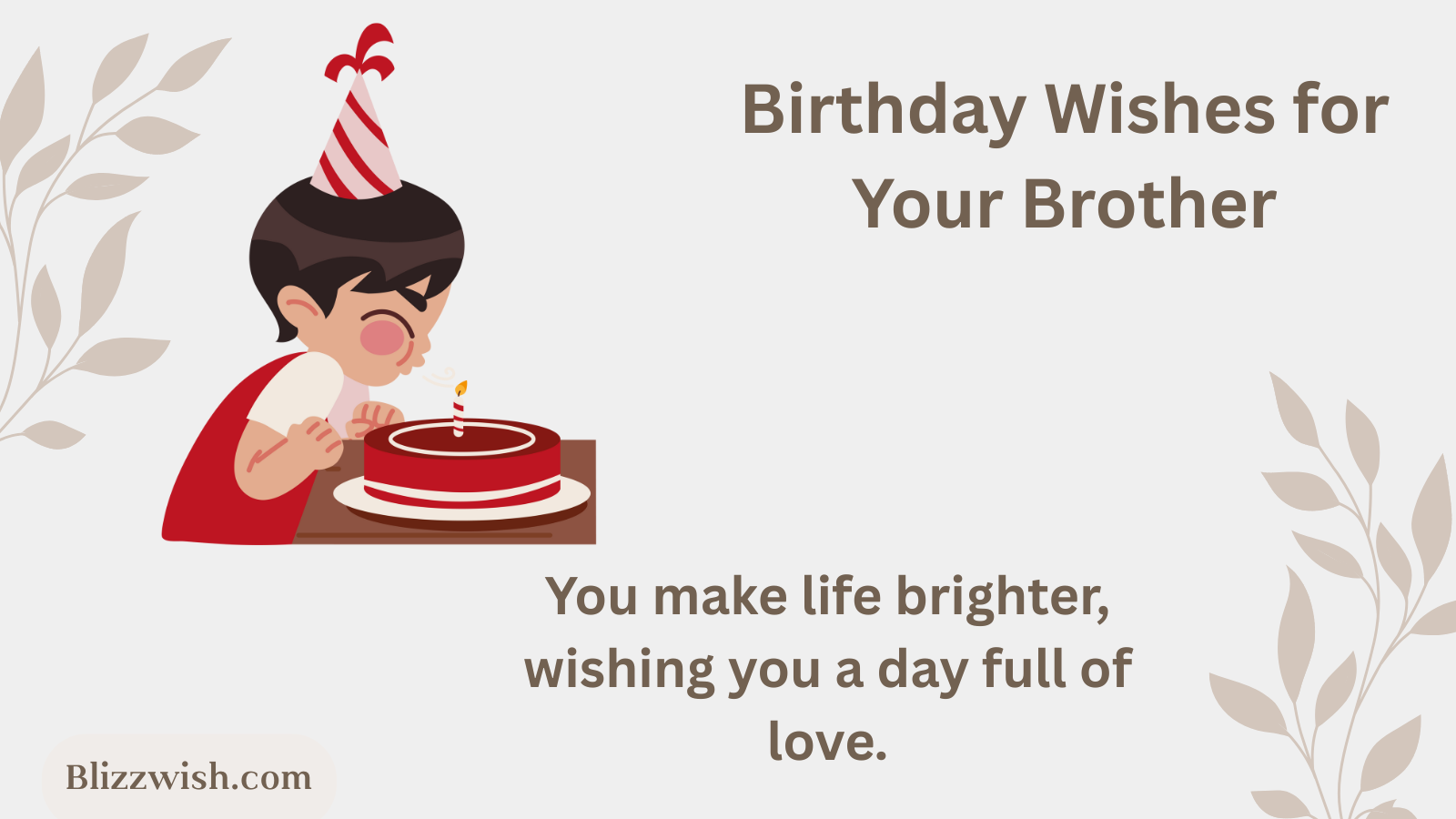 Birthday Wishes for Your Brother