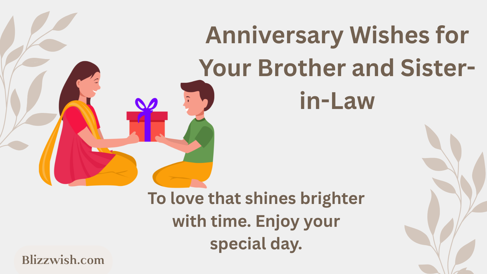 Anniversary Wishes for Your Brother and Sister-in-Law
